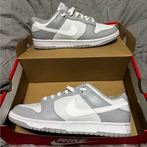 Nike dunk two tone greys size 9